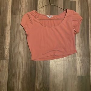 Charlotte russe pink crop top